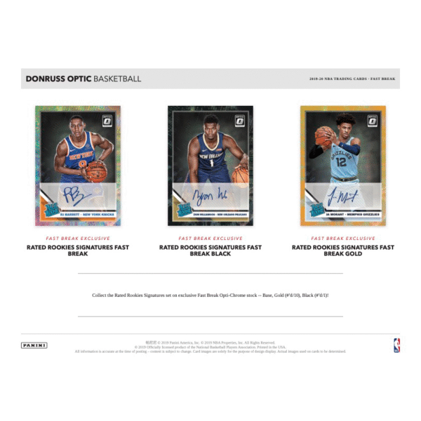 2019/20 Panini Donruss Optic Basketball Fast Break Box - Image 4