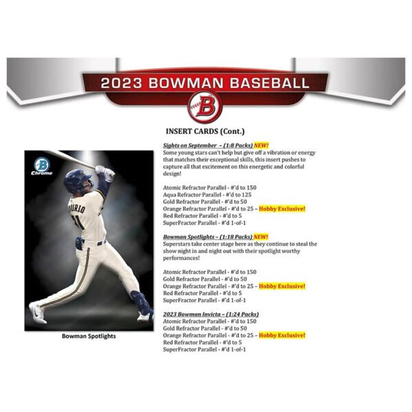 2023 Bowman Baseball Jumbo Box - Image 7