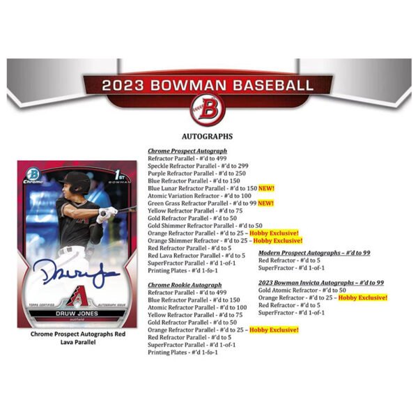2023 Bowman Baseball Jumbo Box - Image 6