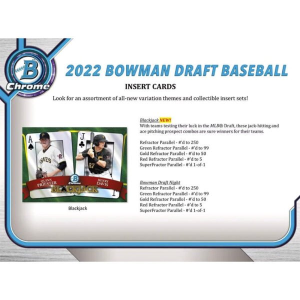 2022 Bowman Draft Baseball Super Jumbo Hobby Box - Image 3