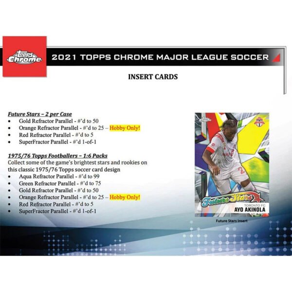 2021 Topps Chrome MLS Soccer Hobby Case (12ct) - Image 3